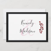 デジタル披露宴エッジブラックアメージングファブ 招待状 (裏面)