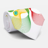 デジタル抽象的なレトロは近代美術の蝶に点を打ちます ネクタイ (ロール)