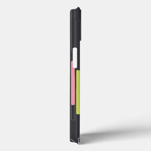 デジタル抽象的な芸術は箱電話縞で飾りましたり及び渦巻きます Case-Mate iPhoneケース (裏面 / 右)