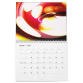 デジタル抽象的 カレンダー (3月 2027)