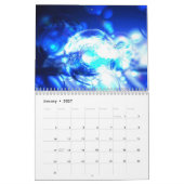 デジタル抽象的 カレンダー (1月 2027)