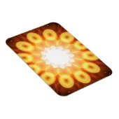 デジタル抽象芸術の黄色の卵黄 マグネット (右側)