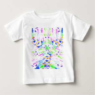 デジタル抽象芸術アートと呼    ぶのがカオスTシャツ ベビーTシャツ