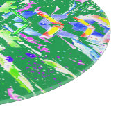 デジタル抽象芸術アートはカオスと呼ぶ カッティングボード (角)