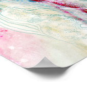 デジタル抽象芸術アートプリントトレンディー装置 ポスター (角)