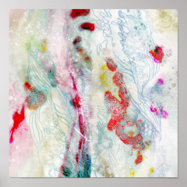 デジタル抽象芸術アートプリントトレンディー装置 ポスター