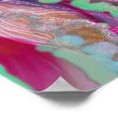 デジタル抽象芸術アートポスタートレンディー装飾 ポスター (角)