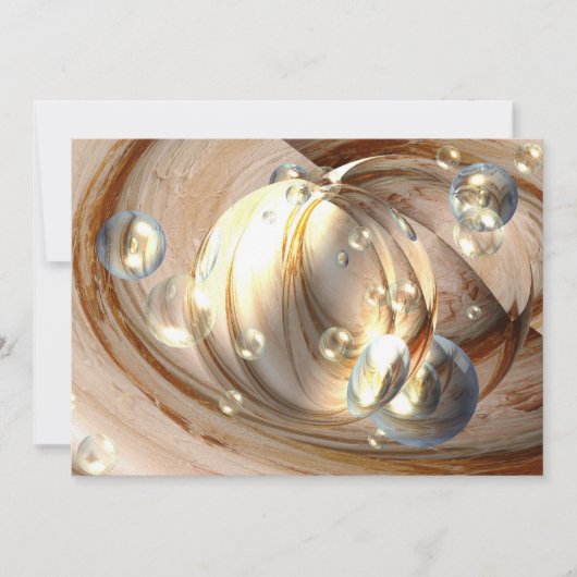 デジタル抽象芸術アート招待状 招待状 (正面)