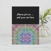 デジタル抽象芸術アートinレインボーシェード 招待状 (スタンド正面)