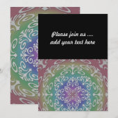 デジタル抽象芸術アートinレインボーシェード 招待状 (正面/裏面)