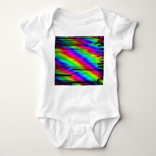 デジタル抽象芸術数々の:カラーグラフィックデザイン。 ベビーボディスーツ (正面)