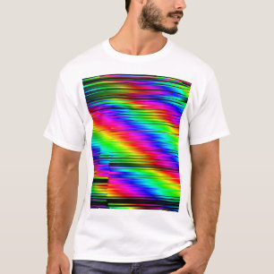 デジタル抽象芸術数々の:カラーグラフィックデザイン。 Tシャツ