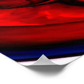 デジタル抽象芸術絵画のアートプリントコンピュータアート ポスター (角)