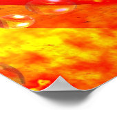 デジタル抽象芸術絵画のアートプリントモダンポスター ポスター (角)