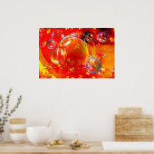 デジタル抽象芸術絵画のアートプリントモダンポスター ポスター (キッチン)