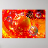 デジタル抽象芸術絵画のアートプリントモダンポスター ポスター (正面)