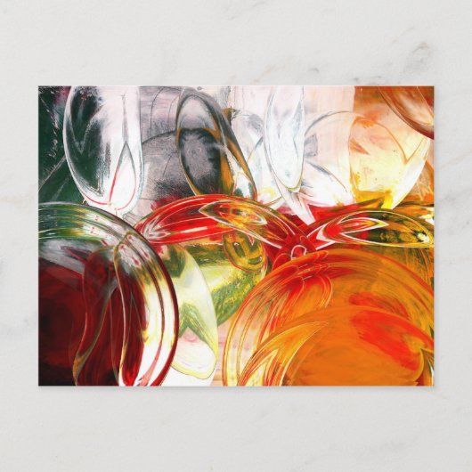 デジタル抽象芸術 ポストカード (正面)