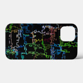 デジタル数々のカラー抽象芸術線パターン Case-Mate iPhoneケース (裏面 (横))