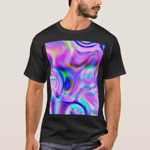 デジタル数々の効果： – 色抽象芸術パターン。 Tシャツ
