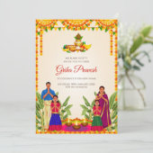 デジタル新築祝い招待状 & グルハプラヴェーサム招待状 招待状 (スタンド正面)