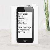 デジタル木が付いている頭が切れるな電話クリスマスメッセージ シーズンカード (正面)