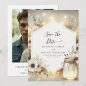 デジタル植物石結婚工の瓶 セーブザデート (正面/裏面)