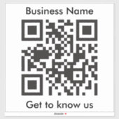 デジタル業務用QRコードカスタムスキャナ文字 シール (シート)