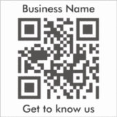 デジタル業務用QRコードカスタムスキャナ文字 シール (正面)