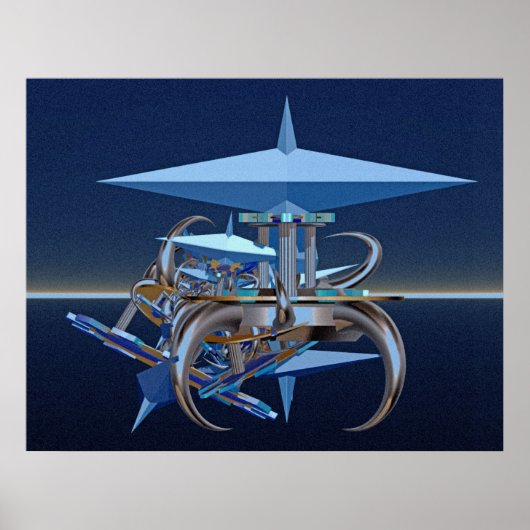 デジタル構成 – サイエンスフィクションのクラッシュ ポスター (正面)