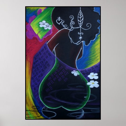 デジタル水中のアフリカの月 ポスター (正面)