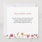 デジタル水彩ガーデン ワイルドフラワー スクエア 招待状 (正面)