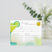 デジタル水彩マルガリータライムゲームレシピカード (スタンド正面)