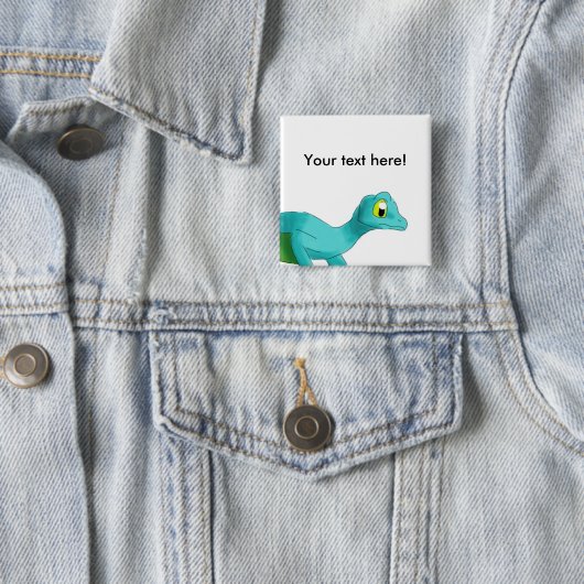 デジタル水彩画によって飛ぶヤモリ動物 缶バッジ (インサイチュ)