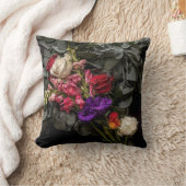 デジタル油絵を描フローラクッション クッション (ブランケット)