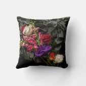 デジタル油絵を描フローラクッション クッション (裏面)