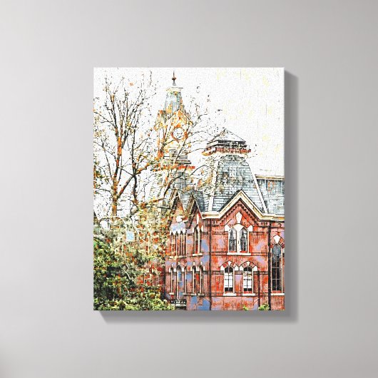 デジタル混合メディア拡張キャンバス印刷 キャンバスプリント (正面)