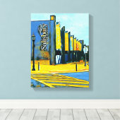 デジタル混合メディア拡張キャンバス印刷 キャンバスプリント (インサイチュ (ウッドフロア))