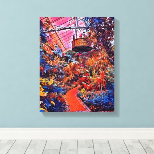 デジタル混合メディア拡張キャンバス印刷 キャンバスプリント (インサイチュ (ウッドフロア))