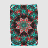 デジタル画像のメダリオン ゴルフタオル (正面)