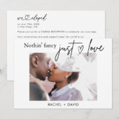 デジタル私たちのみんなの結婚式 ウェディングパーティー 招待状 (正面/裏面)