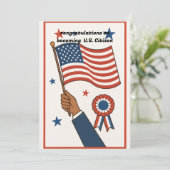 デジタル米国市民権取得グリーティングカード シーズンカード (スタンド正面)