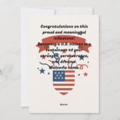 デジタル米国市民権取得グリーティングカード シーズンカード (裏面)