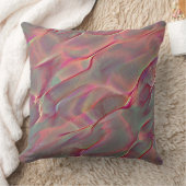 デジタル粒子の粗いロッキーサテン、桃または生きているサンゴ クッション (ブランケット)