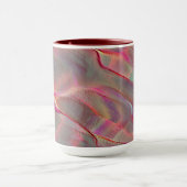 デジタル粒子の粗いロッキーサテン、桃または生きているサンゴ マグカップ (中央)