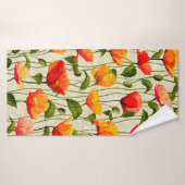 デジタル紙ケシ模様 バスタオル (バスタオル)