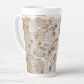 デジタル紙パターン カフェラテマグ (左アングル)