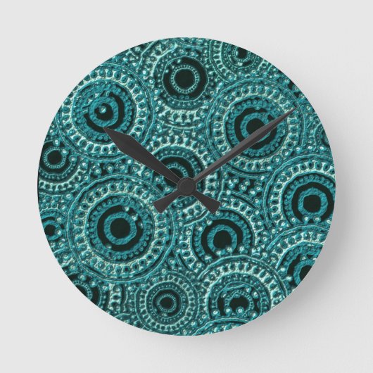 デジタル紙効果 ラウンド壁時計 (正面)