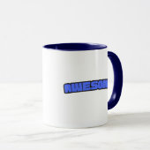 デジタル素晴らし設計タイポグラフィ マグカップ (正面右)