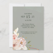 デジタル素朴先生退職パーティーテンプレート 招待状 (裏面)