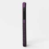 デジタル紫色のグリッター、弓及び蝶 Case-Mate iPhoneケース (裏面/左)